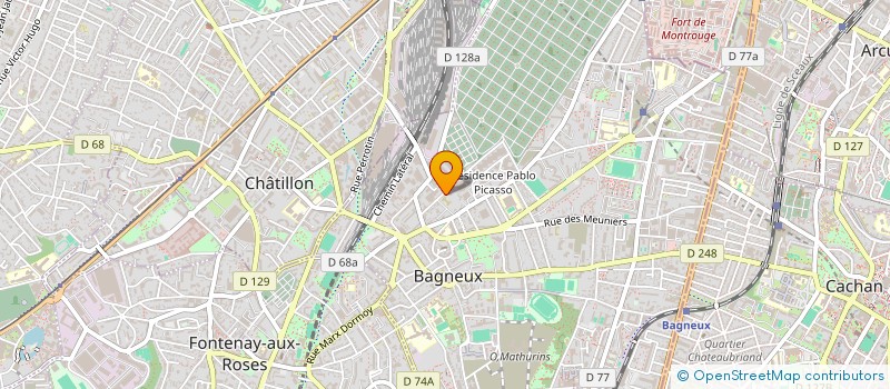 localisation de l'entreprise MONSIEUR ALAIN THUILLIER à BAGNEUX