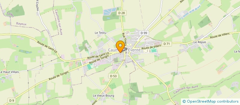 localisation de l'entreprise MONSIEUR ALAIN TILLARD  CAUMONT-SUR-AURE