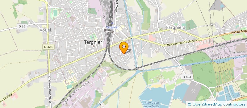 localisation de l'entreprise MONSIEUR ALAIN TISLOWITZ  TERGNIER