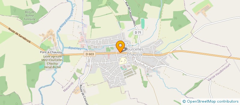 localisation de l'entreprise MONSIEUR ALAIN TITEUX à COURCELLES-CHAUSSY