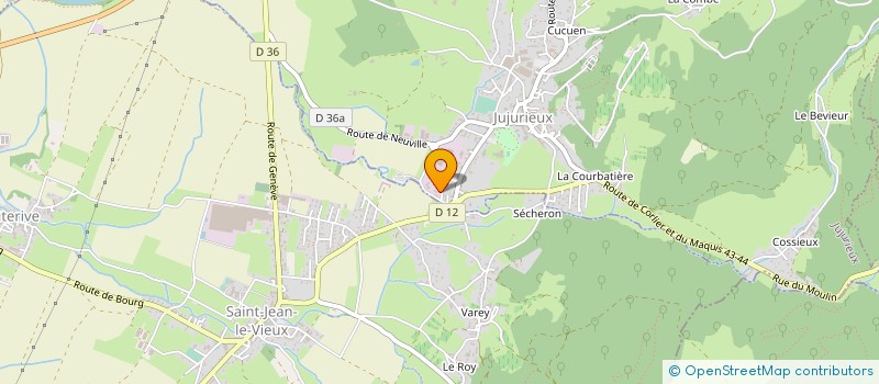 localisation de l'entreprise MONSIEUR ALAIN TOQUET à JUJURIEUX