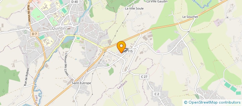 localisation de l'entreprise MONSIEUR ALAIN TOQUET  SAINT-BRANDAN