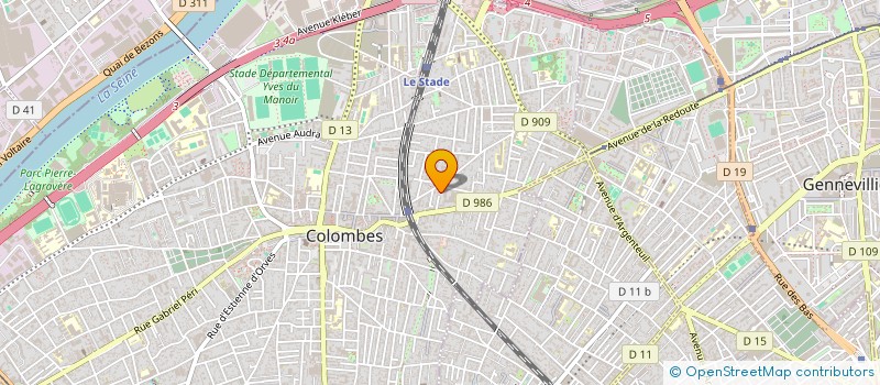 localisation de l'entreprise MONSIEUR ALAIN TORDJMAN  COLOMBES