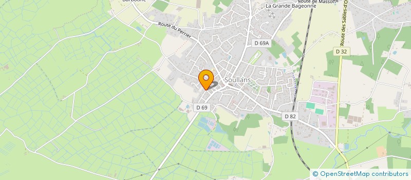 localisation de l'entreprise MONSIEUR ALAIN TORTOSA  SOULLANS