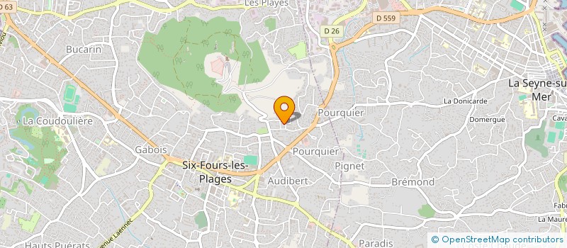 localisation de l'entreprise MONSIEUR ALAIN TOUAT à SIX-FOURS-LES-PLAGES