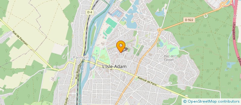 localisation de l'entreprise MONSIEUR ALAIN TOUBAS à L'ISLE-ADAM