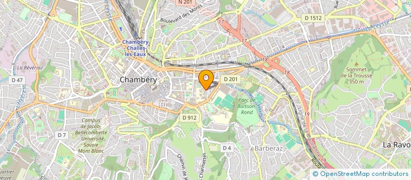 localisation de l'entreprise MONSIEUR ALAIN TOUMAZET  CHAMBERY