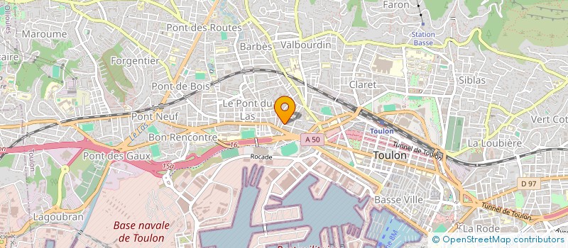 localisation de l'entreprise MONSIEUR ALAIN TOUPIN  TOULON