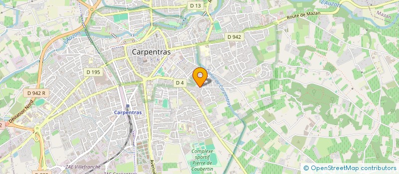 localisation de l'entreprise MONSIEUR ALAIN TOURNIAYRE à CARPENTRAS
