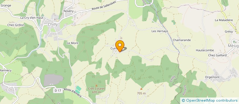 localisation de l'entreprise MONSIEUR ALAIN TOURRES  CHILLY