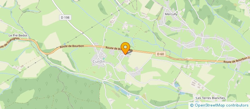 localisation de l'entreprise MONSIEUR ALAIN TOUTIN  CURDIN