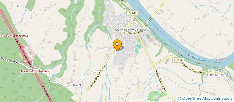 localisation de l'entreprise MONSIEUR ALAIN TOUTON  LE MAS-D'AGENAIS