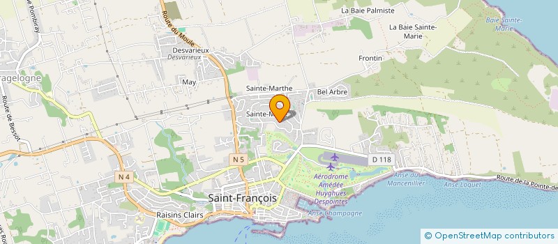 localisation de l'entreprise MONSIEUR ALAIN TOUVET à SAINT-FRANCOIS