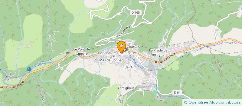 localisation de l'entreprise MONSIEUR ALAIN TRAN  LABASTIDE-ROUAIROUX