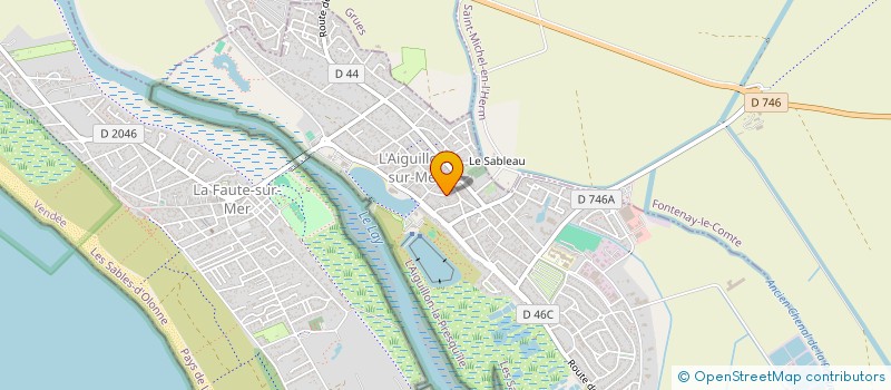 localisation de l'entreprise MONSIEUR ALAIN TRAVERS  L'AIGUILLON-LA-PRESQU'ILE