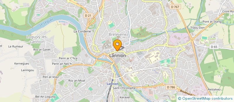 localisation de l'entreprise MONSIEUR ALAIN TREBOUTA  LANNION