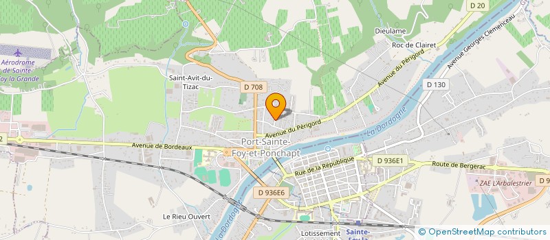 localisation de l'entreprise MONSIEUR ALAIN TREDANIEL  PORT-SAINTE-FOY-ET-PONCHAPT