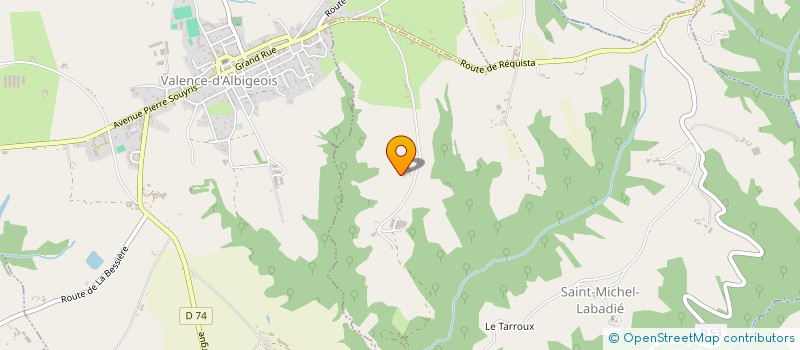 localisation de l'entreprise MONSIEUR ALAIN TREMOLIERES  VALENCE-D ALBIGEOIS