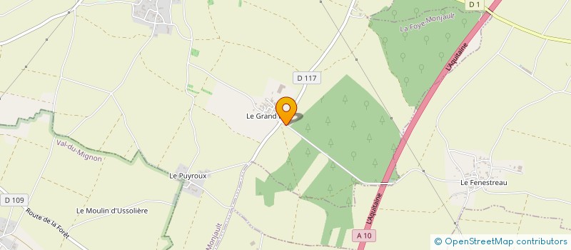 localisation de l'entreprise MONSIEUR ALAIN TRETON à LA FOYE-MONJAULT