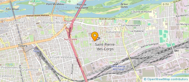 localisation de l'entreprise MONSIEUR ALAIN TRINQUART  SAINT-PIERRE-DES-CORPS