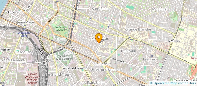 localisation de l'entreprise MONSIEUR ALAIN TROCCAZ à LYON 8EME