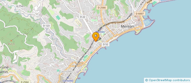 localisation de l'entreprise MONSIEUR ALAIN TRUILHE à MENTON
