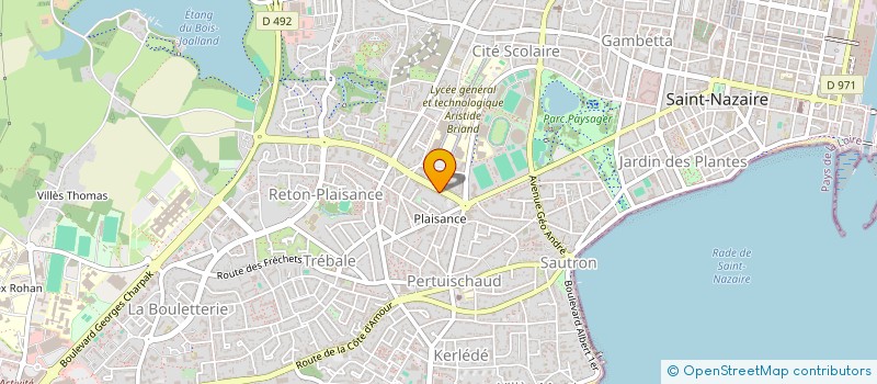 localisation de l'entreprise MONSIEUR ALAIN TUAL  SAINT-NAZAIRE