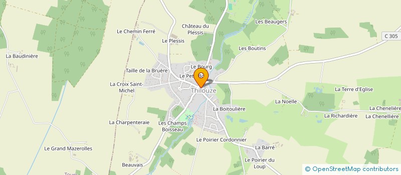 localisation de l'entreprise MONSIEUR ALAIN TURQUIER  THILOUZE