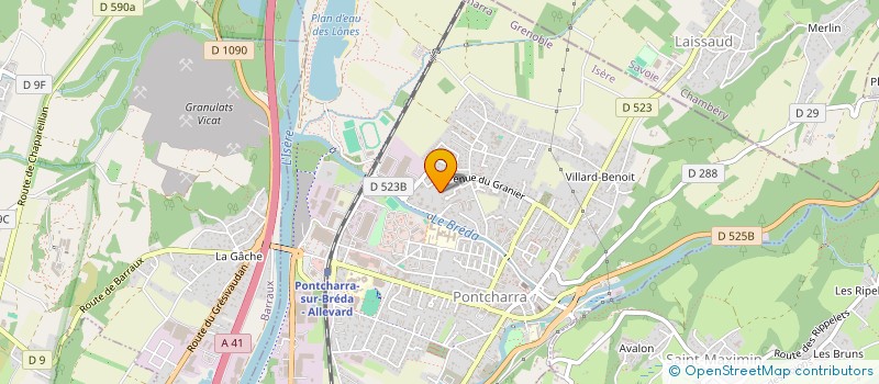 localisation de l'entreprise MONSIEUR ALAIN URBANC  PONTCHARRA