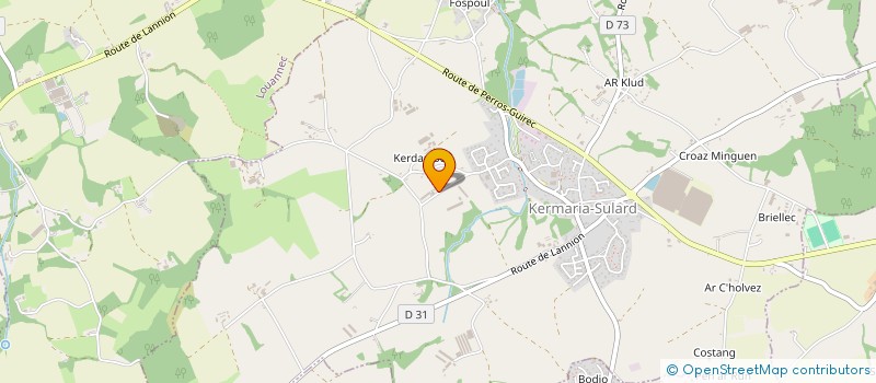 localisation de l'entreprise MONSIEUR ALAIN URVOY à KERMARIA-SULARD