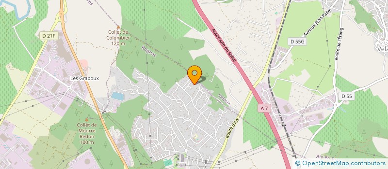 localisation de l'entreprise MONSIEUR ALAIN USSEGLIO  ROGNAC