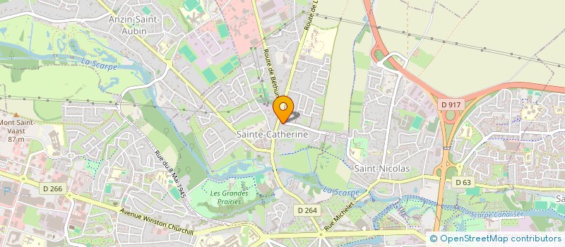 localisation de l'entreprise MONSIEUR ALAIN VAAST  SAINTE-CATHERINE