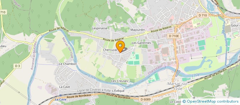 localisation de l'entreprise MONSIEUR ALAIN VACHER  CHANCELADE