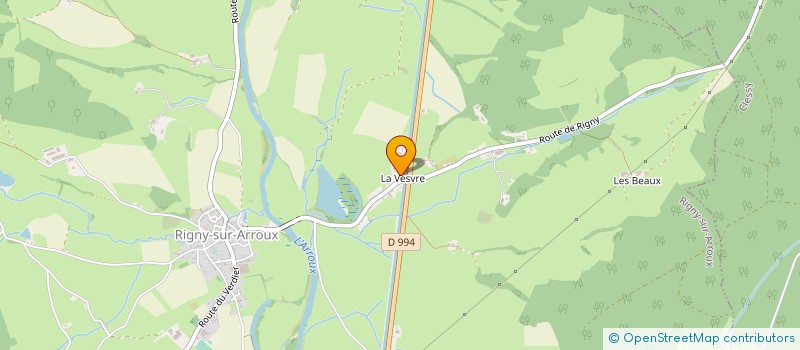 localisation de l'entreprise MONSIEUR ALAIN VACHER  RIGNY-SUR-ARROUX