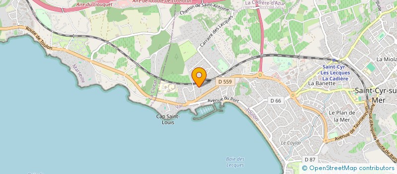 localisation de l'entreprise MONSIEUR ALAIN VAIARINI à SAINT-CYR-SUR-MER