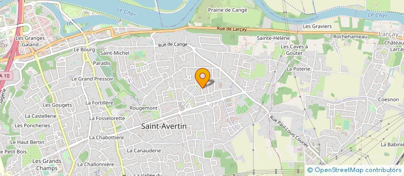 localisation de l'entreprise MONSIEUR ALAIN VAILLANT  SAINT-AVERTIN