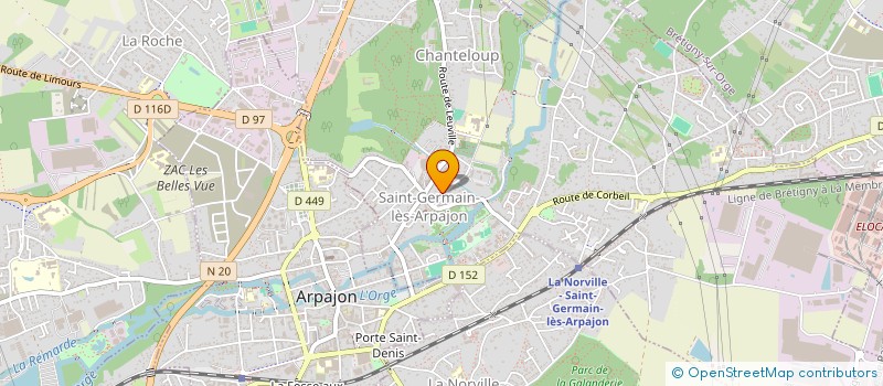 localisation de l'entreprise MONSIEUR ALAIN VALERY  SAINT-GERMAIN-LES-ARPAJON