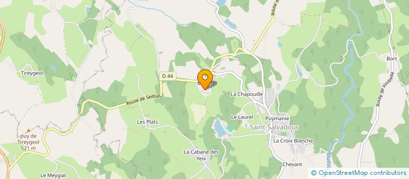 localisation de l'entreprise MONSIEUR ALAIN VALETTE  SAINT-SALVADOUR