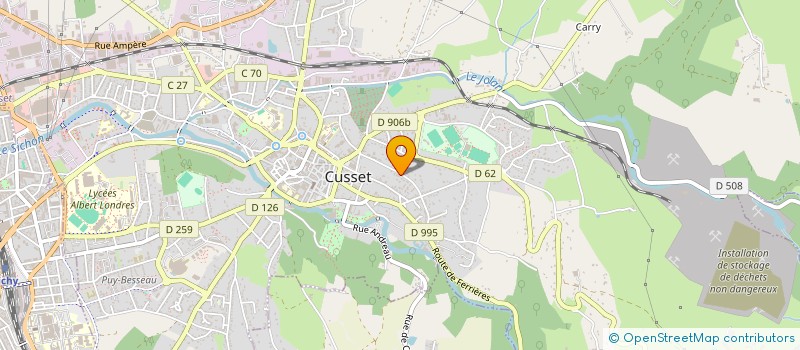localisation de l'entreprise MONSIEUR ALAIN VALETTE à CUSSET