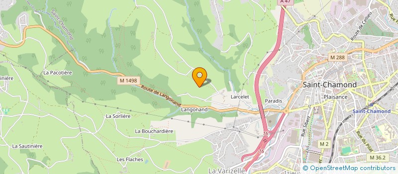 localisation de l'entreprise MONSIEUR ALAIN VALLA  SAINT-CHAMOND