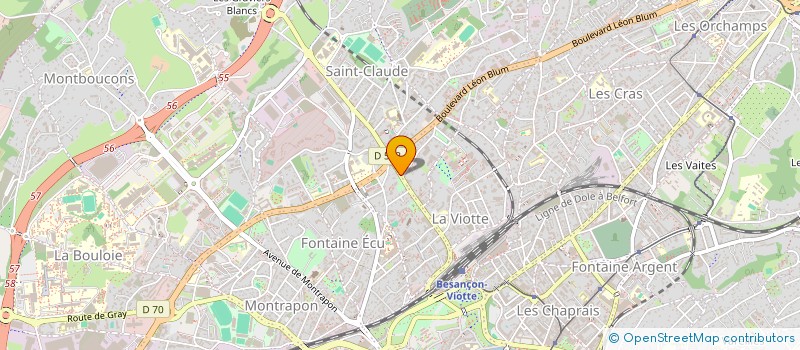 localisation de l'entreprise MONSIEUR ALAIN VALLADONT à BESANCON