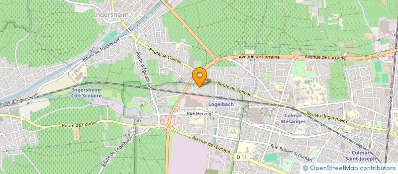 localisation de l'entreprise MONSIEUR ALAIN VALLE  WINTZENHEIM