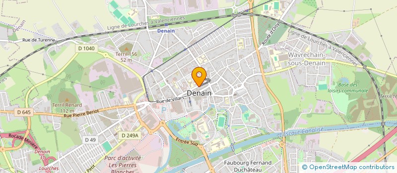 localisation de l'entreprise MONSIEUR ALAIN VALLIEN  DENAIN