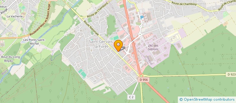 localisation de l'entreprise MONSIEUR ALAIN VALOIS  VINEUIL