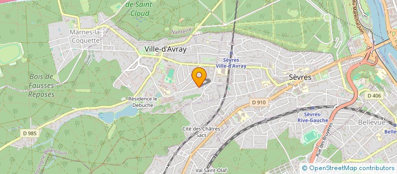 localisation de l'entreprise MONSIEUR ALAIN VALTON  VILLE-D'AVRAY