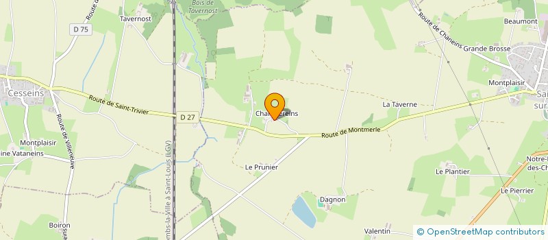 localisation de l'entreprise MONSIEUR ALAIN VAN HOORDE  SAINT-TRIVIER-SUR-MOIGNANS