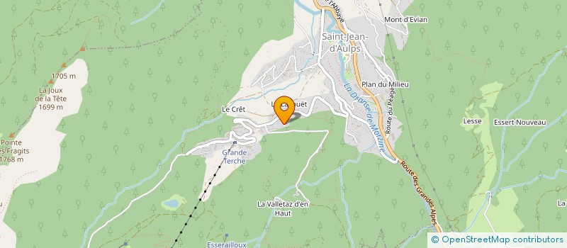 localisation de l'entreprise MONSIEUR ALAIN VANDER CLOOT  SAINT JEAN D'AULPS