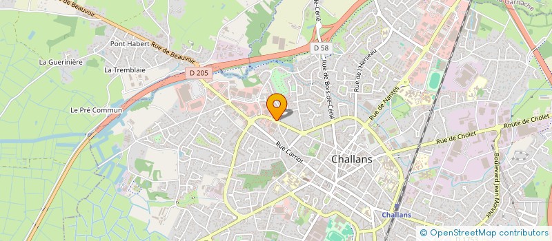 localisation de l'entreprise MONSIEUR ALAIN VANDEWEGHE à CHALLANS