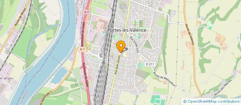 localisation de l'entreprise MONSIEUR ALAIN VANDROUX  PORTES-LES-VALENCE
