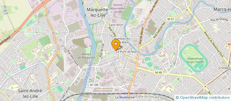 localisation de l'entreprise MONSIEUR ALAIN VANHEE  MARQUETTE-LEZ-LILLE
